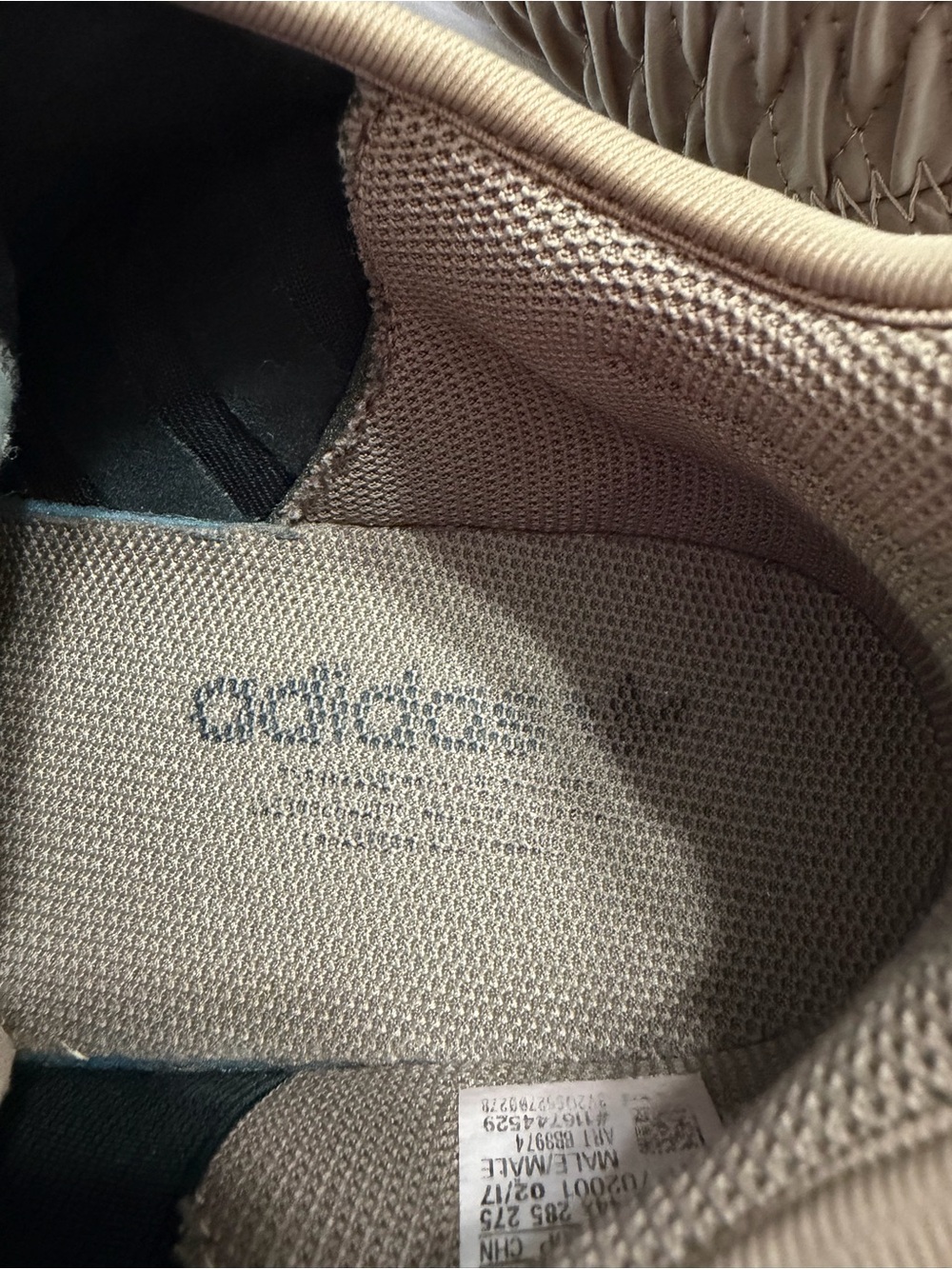 Adidas Tubular Shadow Mens 10.5 Taupe Quilted Sneakers Athletic Running Shoes - Picture 6 of 8